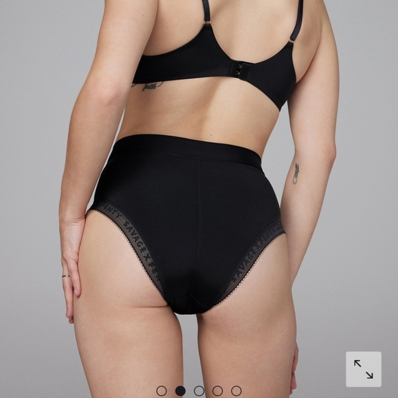 NWT Savage X Fenty Xssence logo trim bralette & high waist cheeky panties - Picture 6 of 8